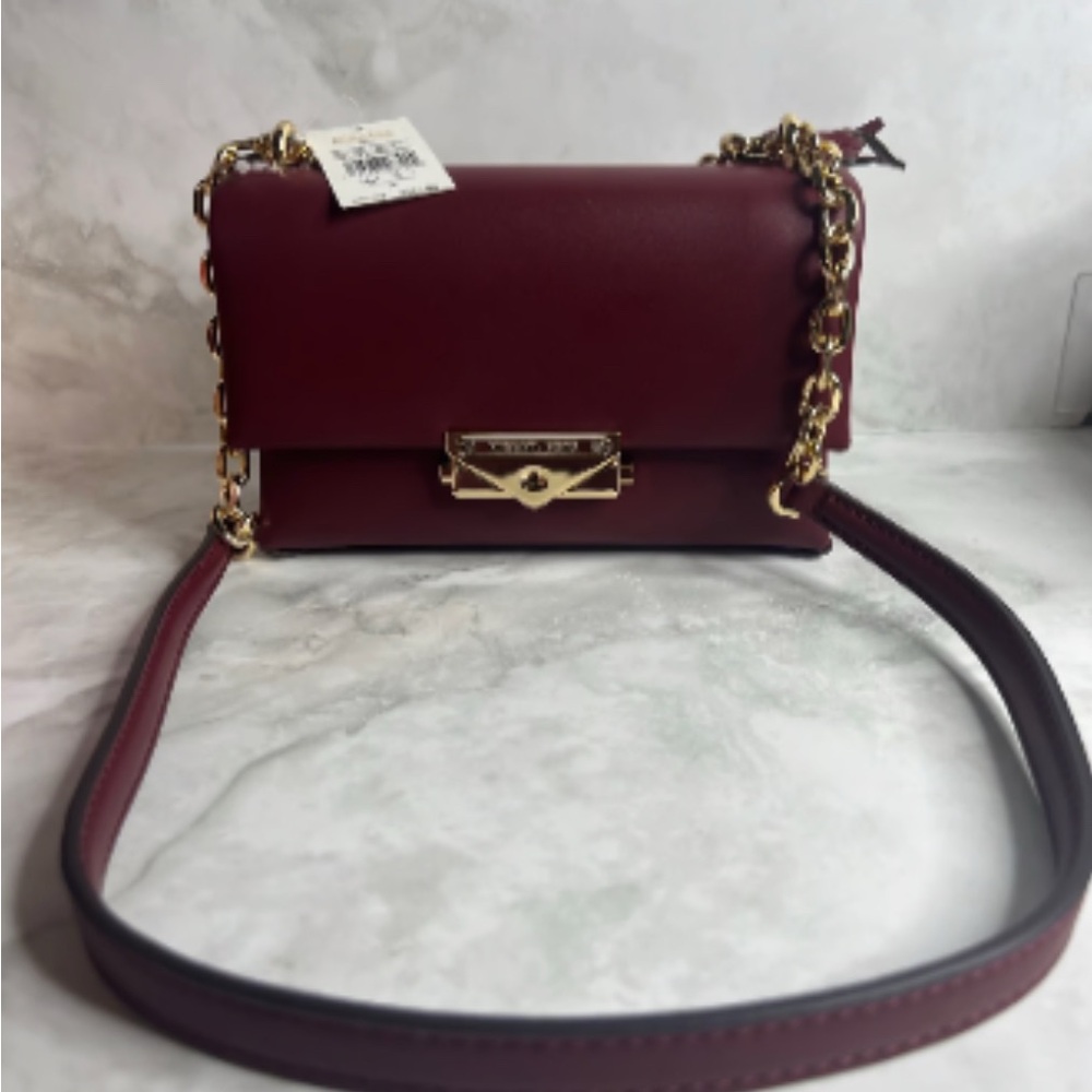 Michael Kors - Cece Small Shoulder Bag $448 ( Dark Cherry Color). Condition new